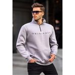 Madmext 6028 Gri Erkek Sweatshirt