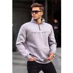 Madmext 6028 Gri Erkek Sweatshirt