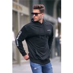 Madmext 6038 Kapüşonlu Siyah Erkek Sweatshirt