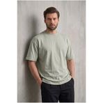 Madmext 6066 Çağla Yeşili Oversize Fit Basic Erkek T-shirt