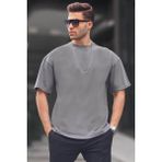 Madmext 6066 Füme Oversize Fit Basic Erkek T-shirt