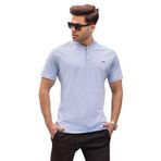 Madmext 6067 Bebe Mavisi Hakim Yaka Erkek T-shirt