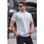 Madmext 6069 Mavi Regular Fit Basic Erkek T-shirt