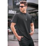 Madmext 6069 Siyah Regular Fit Basic Erkek T-shirt