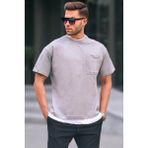 Madmext 6090 Gri Basic Erkek T-shirt