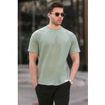 Madmext 6099 Mint Yeşili Regular Fit Basic Erkek T-shirt