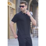 Madmext 6113 Siyah Polo Yaka Erkek T-shirt