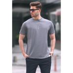 Madmext 6131 Füme Regular Fit Basic Erkek T-shirt