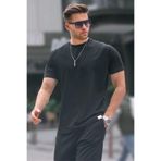 Madmext 6131 Siyah Regular Fit Basic Erkek T-shirt