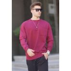Madmext 6136 Bordo Erkek Sweatshirt