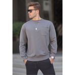 Madmext 6136 Füme Erkek Sweatshirt