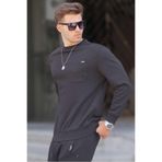 Madmext 6136 Siyah Erkek Sweatshirt