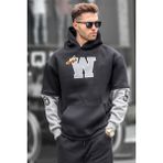 Madmext 6141 Siyah Erkek Sweatshirt
