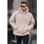 Madmext 6160 Bej Erkek Sweatshirt