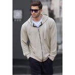 Madmext 6161 Bej Erkek Sweatshirt