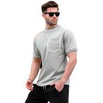 Madmext 6176 Mint Yeşili Cep Detaylı Erkek T-shirt