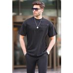 Madmext 6196 Siyah Oversize Erkek T-shirt