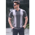 Madmext 6353 Antrasit Polo Yaka Erkek T-shirt
