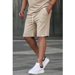 Madmext 6501 Taş Rengi Basic Erkek Şort