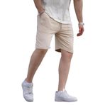 Madmext 6528 Bej Erkek Basic Şort