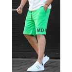 Madmext 6729 Yeşil Baskılı Erkek Bermuda Şort