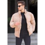 Madmext 6802 Camel Nubuk Erkek Şişme Mont
