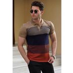 Madmext 9280 Camel Polo Yaka Erkek T-shirt