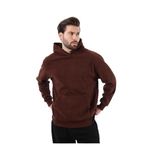 Madmext Acı Kahverengi Kapüşonlu Cep Detaylı Polar Erkek Sweatshirt 7093,Acı Kahverengi XL