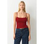 Madmext Açık Bordo Ayarlanabilir Kopçalı Askı Kadın Atlet MG2676 - XL