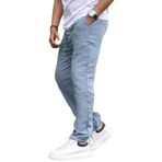 Madmext Açık Mavi Müslin Kumaş Erkek Basic Pantolon 6507,Açık Mavi S