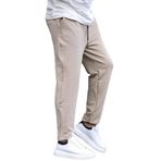 Madmext Bej Basic Waffle Kumaş Erkek Pantolon 6509,Bej S