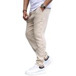 Madmext Bej Müslin Kumaş Erkek Basic Pantolon 6507,Bej 2XL