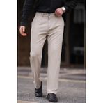 Madmext Bej Regular Fit Düz Kesim Yan Cepli Erkek Pantolon 6540 - 2XL