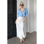 Madmext Beyaz Balon Etek Mg2319,Beyaz L