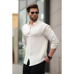 Madmext Beyaz Basic Pamuklu Uzun Kollu Erkek Gömlek E6761