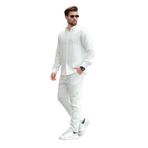 Madmext Beyaz Gömlek Pantolon Erkek İkili Takım E7322,Beyaz M