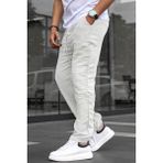 Madmext Beyaz Müslin Kumaş Erkek Basic Pantolon 6507 - -- - XL