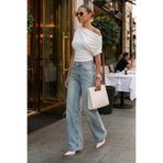 Madmext Beyaz Tek Omuz Modern Kesim Şık Kadın Bluz MG2669