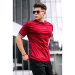 Madmext Bordo Basic Erkek Tişört