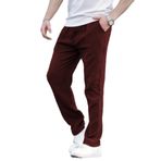 Madmext Bordo Müslin Kumaş Erkek Basic Pantolon 6507,Bordo M