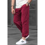 Madmext Bordo Regular Fit Erkek Paraşüt Pantolon 6504,Bordo L