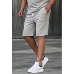 Madmext Boyalı Gri Basic Erkek Şort 6501