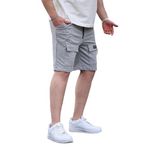 Madmext Boyalı Gri Erkek Basic Şort 6533,Boyalı Gri S