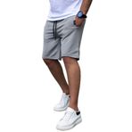 Madmext Boyalı Gri Erkek Regular Fit Şort 4842,Boyalı Gri M