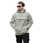 Madmext Çağla Yeşili Kapüşonlu Kapaklı Cep Detaylı Polar Erkek Sweatshirt 7097,Çağla Yeşili S
