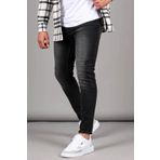 Madmext Düz Paça Rahat Kesim Erkek Siyah Jeans 6330