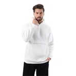 Madmext Ekru Kapüşonlu Cep Detaylı Erkek Sweatshirt 7092,Ekru M