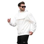 Madmext Ekru Kapüşonlu Kapaklı Cep Detaylı Polar Erkek Sweatshirt 7097,Ekru M