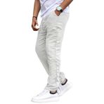 Madmext Ekru Müslin Kumaş Erkek Basic Pantolon 6507,Ekru S