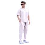 Madmext Ekru Oversize Kısa Kollu Eşofman Takımı 5954,Ekru M